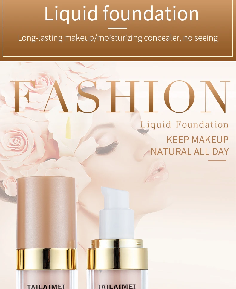 TLM 30 مللي لون البشرة الطبيعي سطع قاعدة مكياج خافي للعيوب طويل الأمد لتبييض الوجه كريم BB