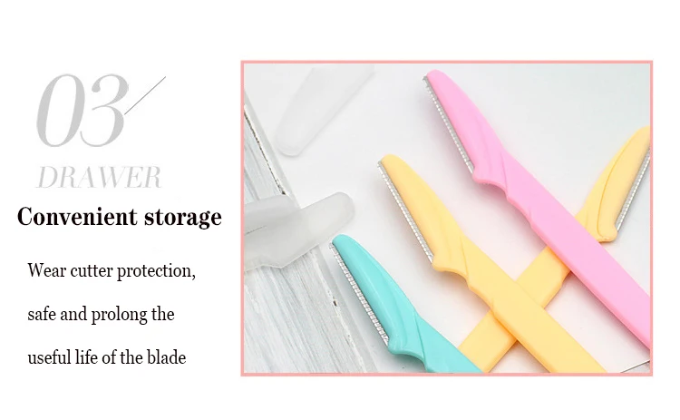 جديد حار بيع 3 قطعة / المجموعة الحاجب المتقلب مزيل الشعر الوجه شفرات حلاقة الحلاقة شارب المحمولة مجموعة ماكياج مجموعة أدوات