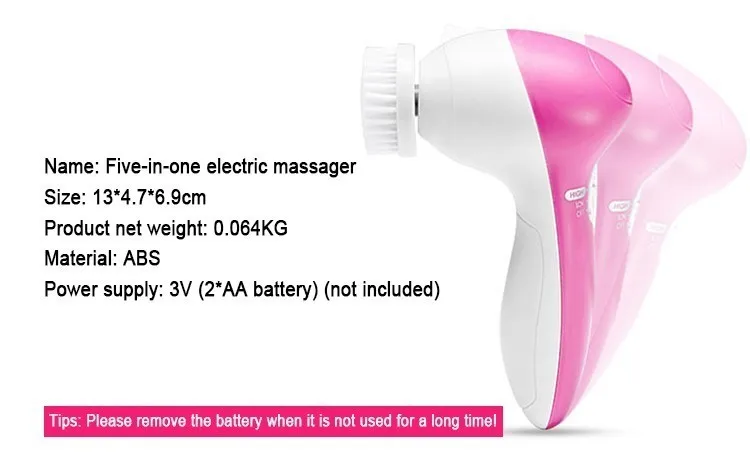 منظف الوجه الكهربائي 5 في 1 ، آلة تنظيف الوجه ، منظف مسام الجلد ، أدوات تنظيف الجسم والتدليك والتدليك والتجميل