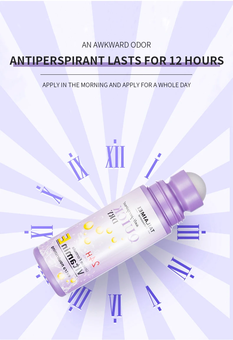 مضادات التعرق ومضادات التعرق الطبيعية من TLM مزيل العرق الكريستالي لإزالة العرق تحت الإبط 75 مللي