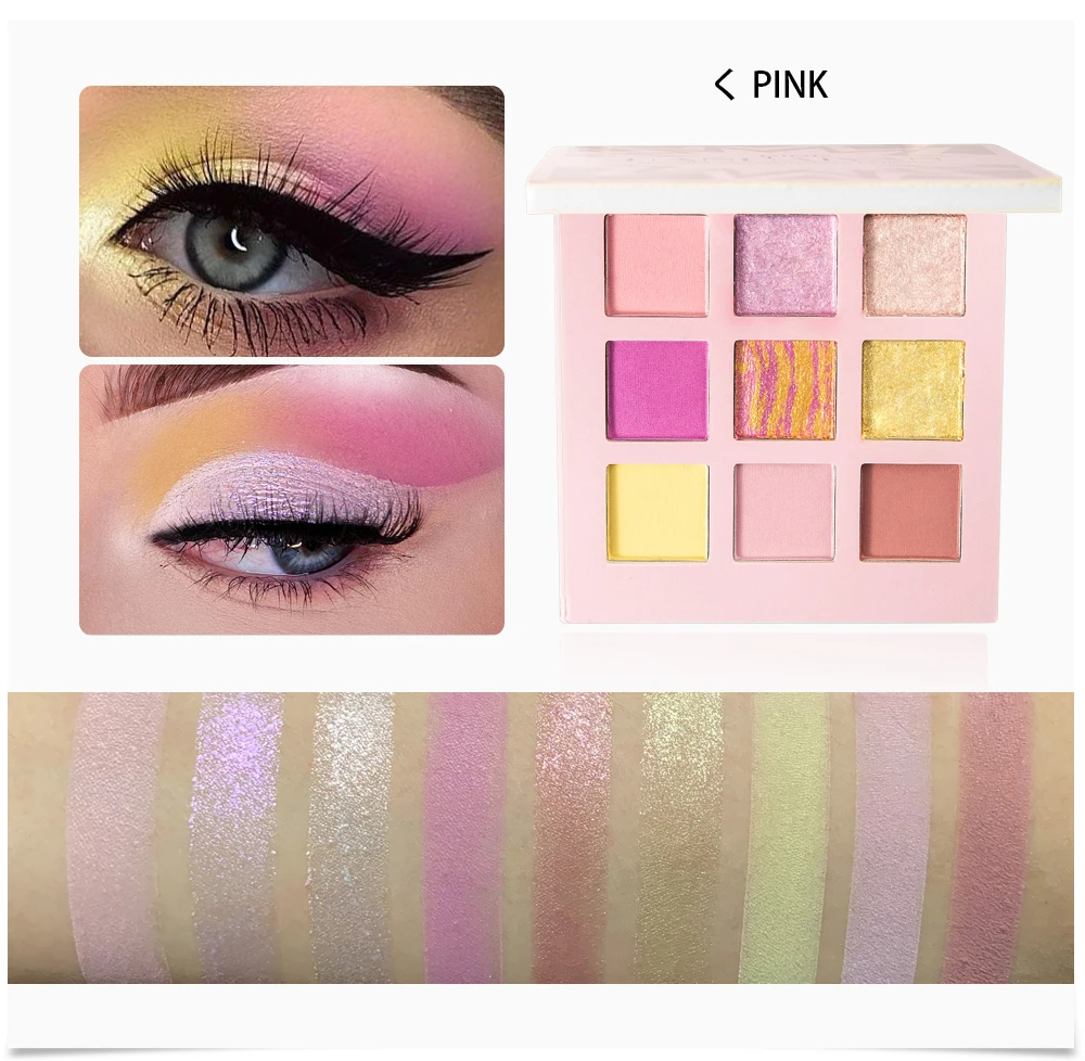 Handaiyan 9 Color Pearl Shiny Matte Eye Shadow Jiugongge Makeup Palette Mashed Potato Makeup Eye Shadow Makeup