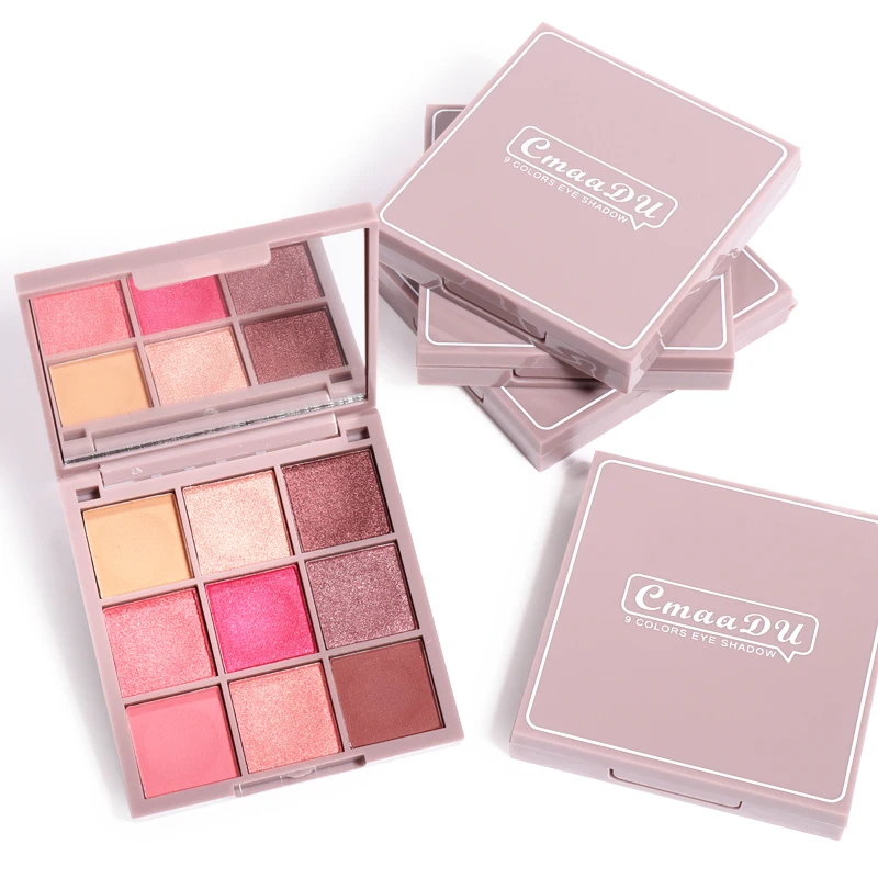 لوحة ظلال العيون من Cmaadu مكونة من 9 ألوان ملونة مقاومة للماء لتظليل الجفن لوحة مكياج دائمة صبغة عالية تأثير ظلال العيون