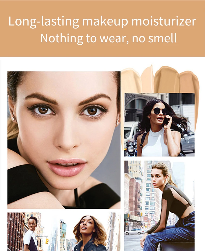 TLM 30 مللي لون البشرة الطبيعي سطع قاعدة مكياج خافي للعيوب طويل الأمد لتبييض الوجه كريم BB