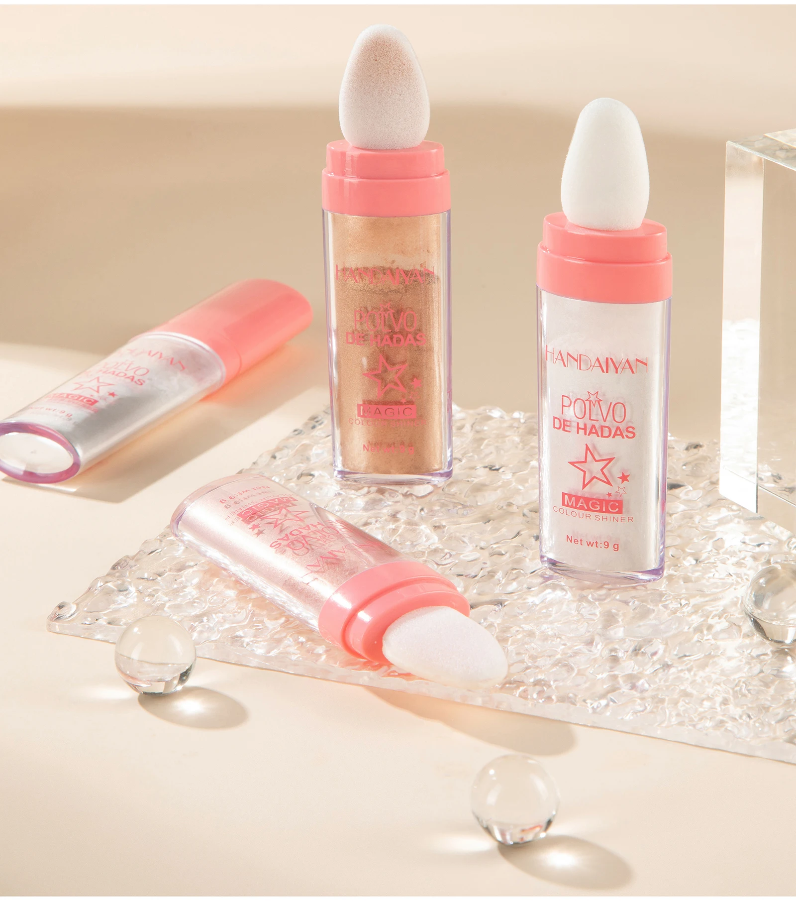 كامل الجسم هايلايتر لامع بودرة للجسم هايلايتر Fairy Highlight Powder بودرة اشراق الجسم قلم برونزي للوجه مستحضرات تجميل متوهجة