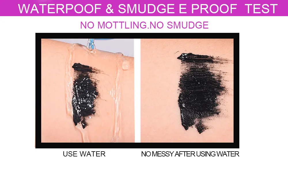 4D silk fiber eyelash mascara for eyelash lengthening Long lasting waterproof mascara for black eyelashes Eye cosmetics