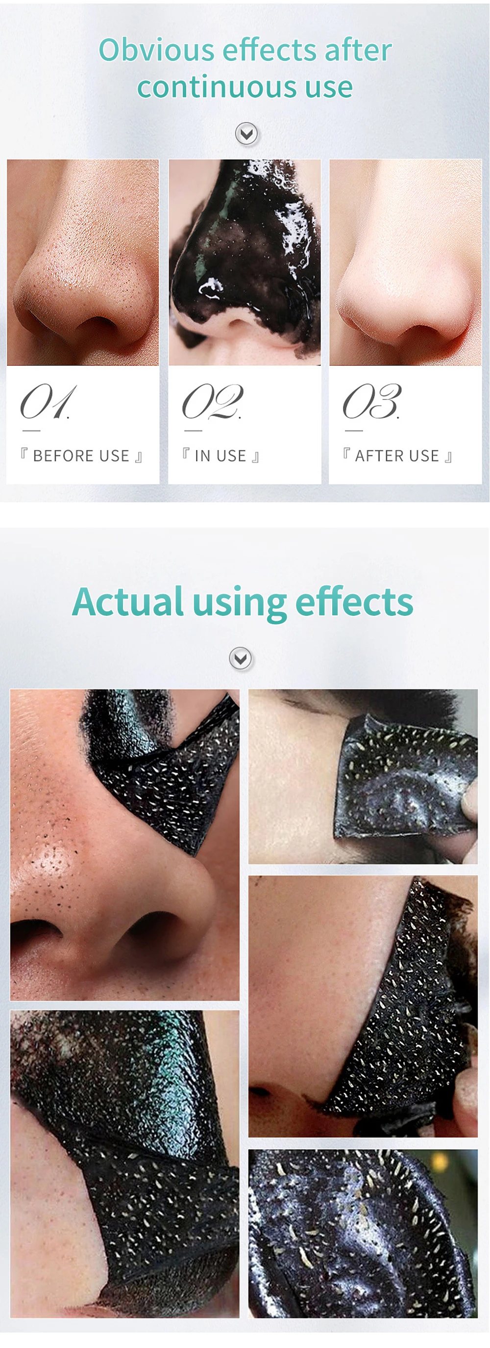 LANBENA قناع أسود مزيل الرؤوس السوداء الأنف قناع أسود العناية بالوجه الطين علاج حب الشباب تقشر قناع المسام قطاع العناية بالبشرة السيطرة على النفط