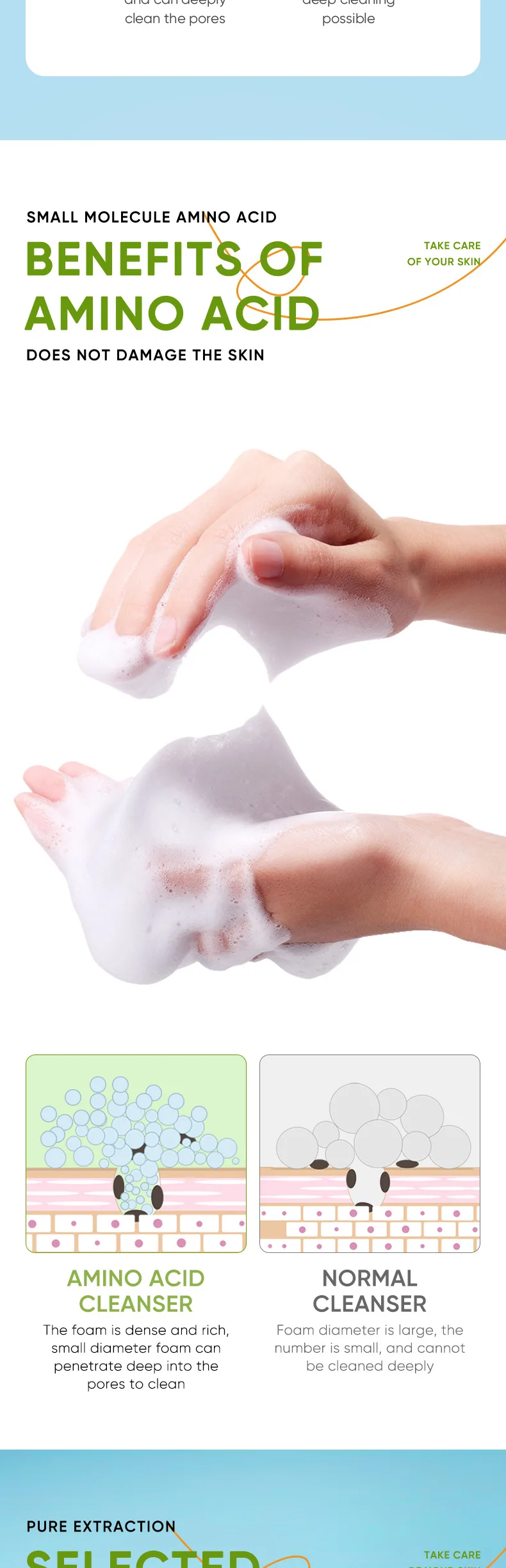 تقشير عضوي صبار الرمين تنظيف منعش موس المسام التحكم في الرطوبة زيت غسل الوجه رغوة مع فرشاة طبيعية