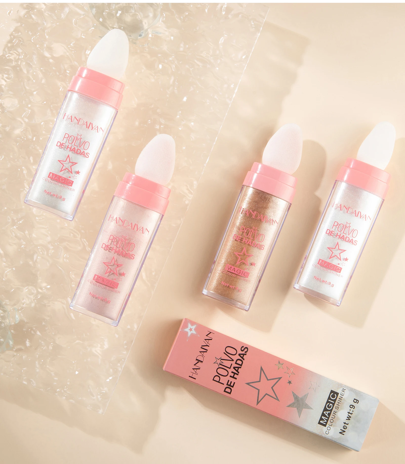 كامل الجسم هايلايتر لامع بودرة للجسم هايلايتر Fairy Highlight Powder بودرة اشراق الجسم قلم برونزي للوجه مستحضرات تجميل متوهجة