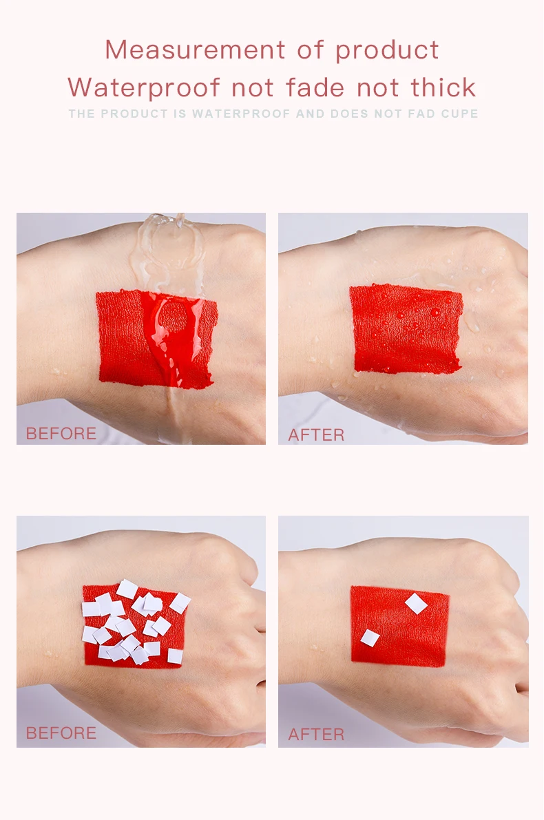 Pudaier جديد 8 ألوان Pearlescent ملمع شفاه سائل مرآة أحمر شفاه سائل مقاوم للماء يدوم طويلاً أحمر شفاه سائل