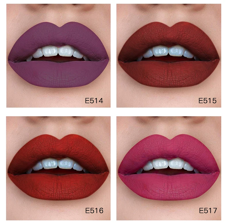 Pudaier ماتي ملمع شفاه 16 لون أحمر شفاه مخملي سائل ماتي ملمع شفاه مقاوم للماء ملمع شفاه سمنة مثير الشفاه ماكياج مستحضرات التجميل